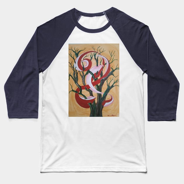 magic tree Baseball T-Shirt by kevcol1000